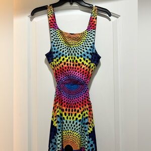 Mara Hoffman Electrolight Print Cut Out Maxi Dress Size 2